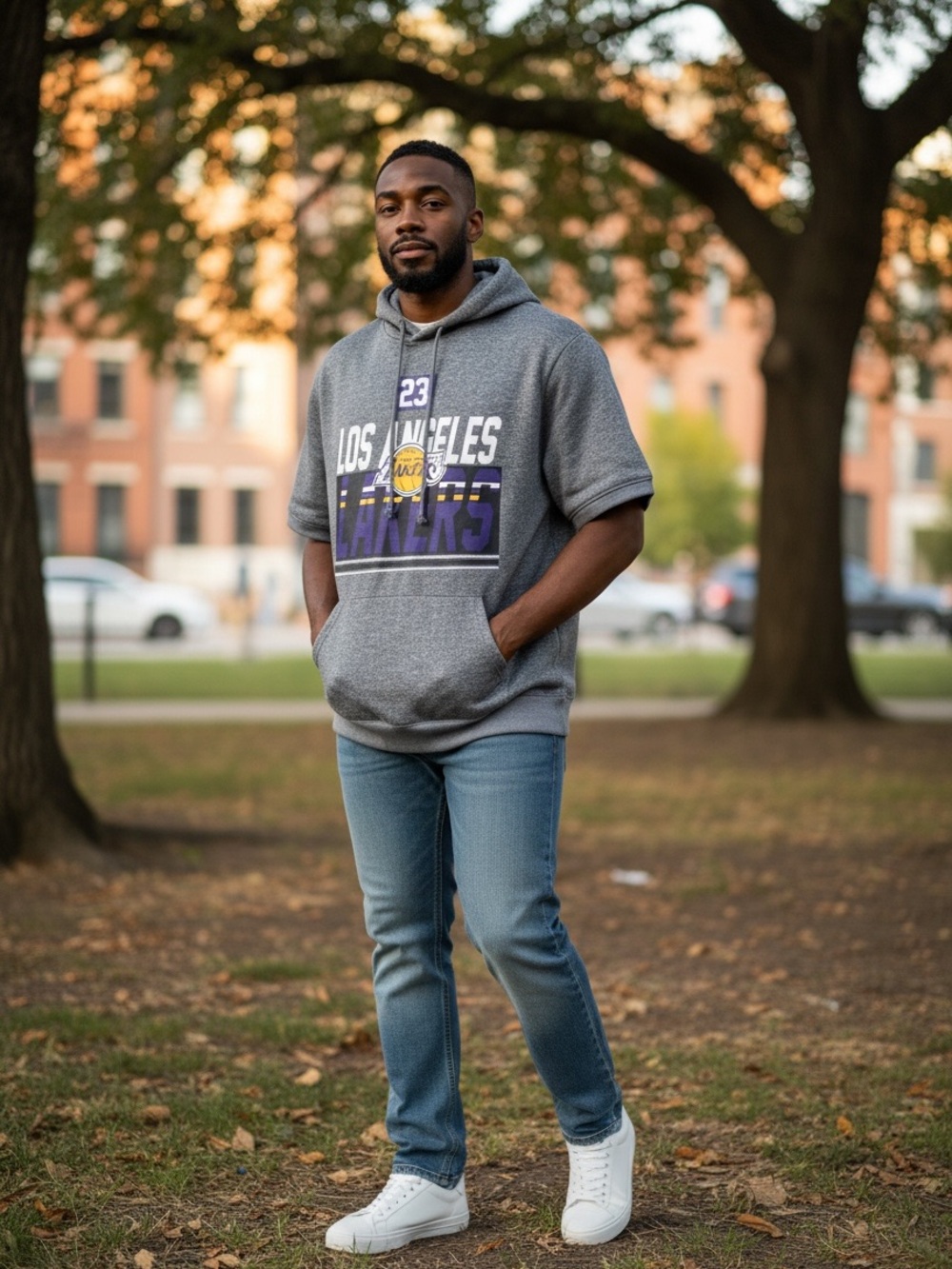 NBA Gray LeBron James #23 Fleece Hoodie